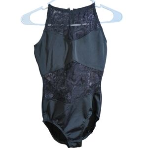 Alexandra justforkix leotard black with lace size small